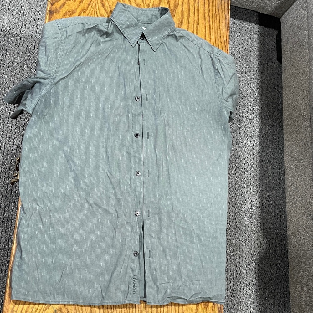 Calvin Klein Casual Button Down Shirt - Gray